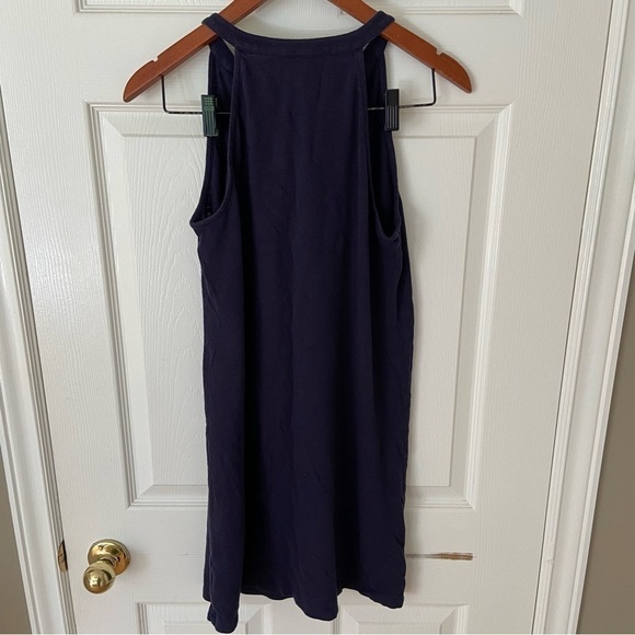 Lilly Pulitzer Shay Ruffle Tank Dress Navy Cotton Size Small - Picture 8 of 12